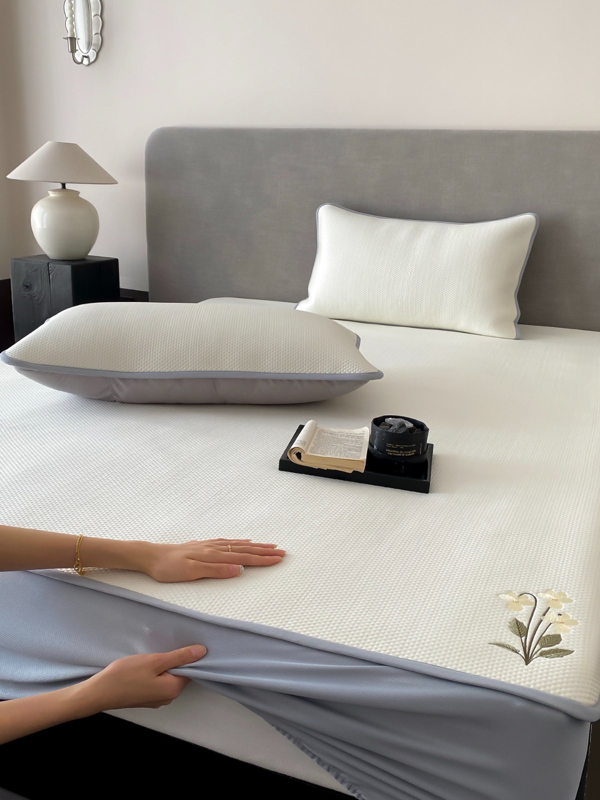 Summer Mat Fitted Sheet 3-Piece Set, Polyethylene Blend Mat Fabric - [Size/Color] / SKU KDBG020000
