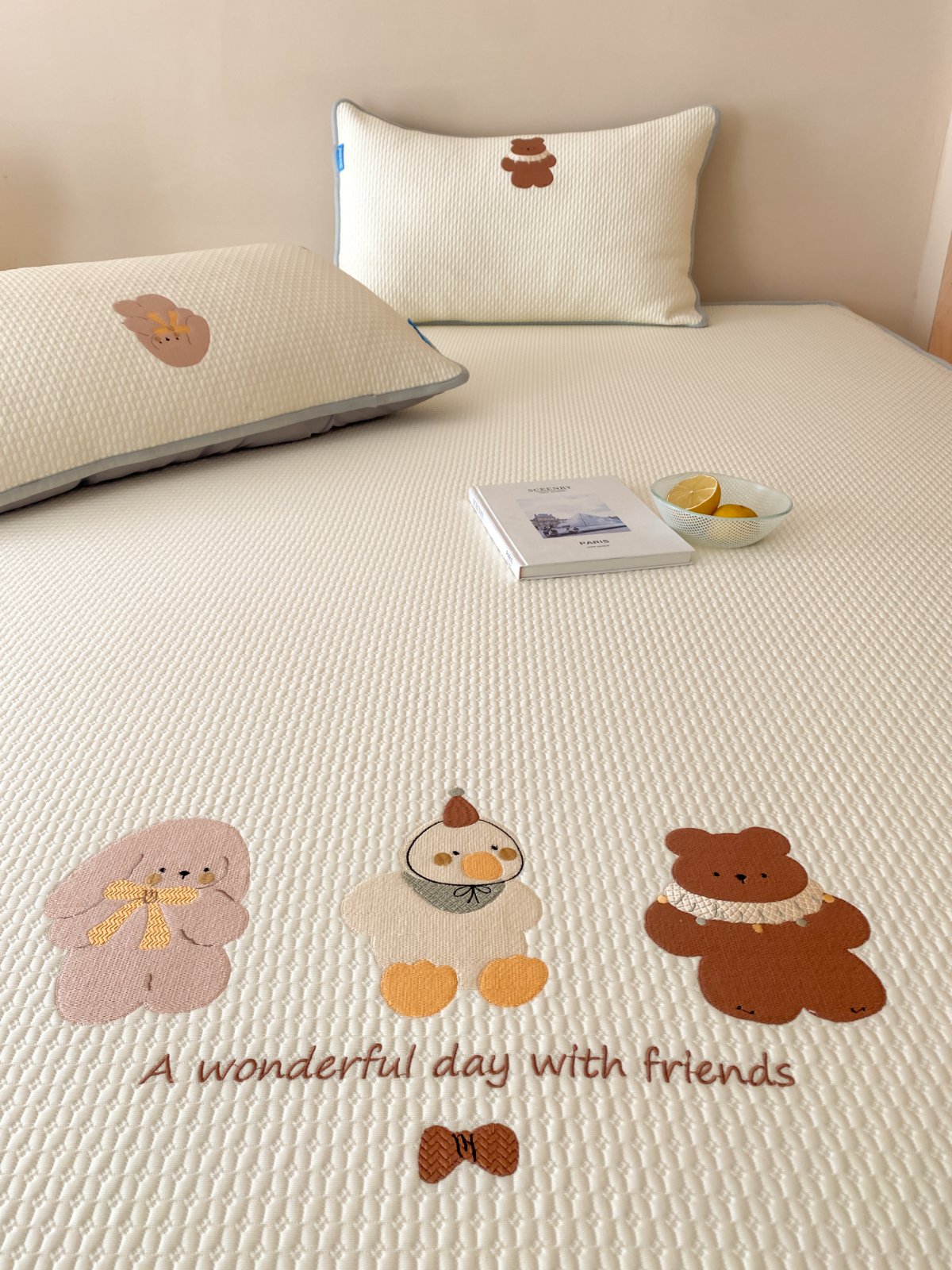 Summer Mat Fitted Sheet 3-Piece Set, Polyethylene Blend Mat Fabric - [Size/Color] / SKU KDBG150000